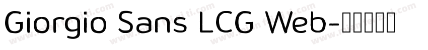 Giorgio Sans LCG Web字体转换